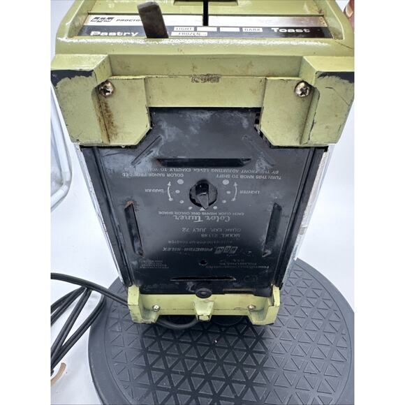 Beautiful Vintage Proctor Silex Green Chrome Toaster - Picture 11 of 12